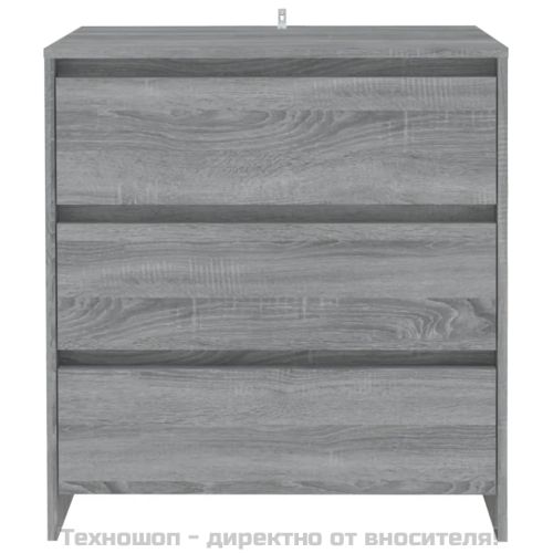 Сайдборд, сив сонома, 70x41x75 см, инженерно дърво