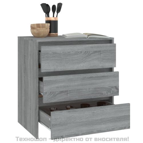 Сайдборд, сив сонома, 70x41x75 см, инженерно дърво