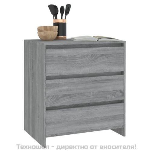Сайдборд, сив сонома, 70x41x75 см, инженерно дърво