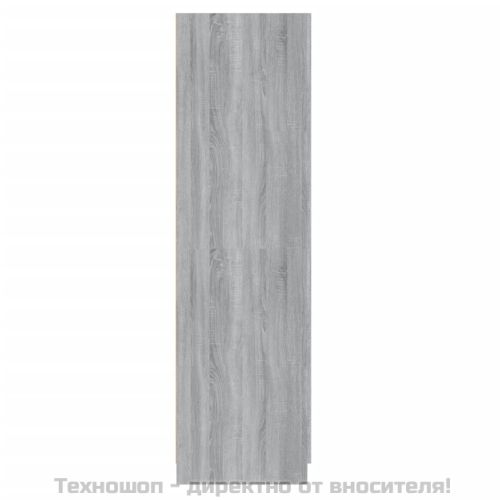 Гардероб, сив сонома, 80x52x180 см, инженерно дърво