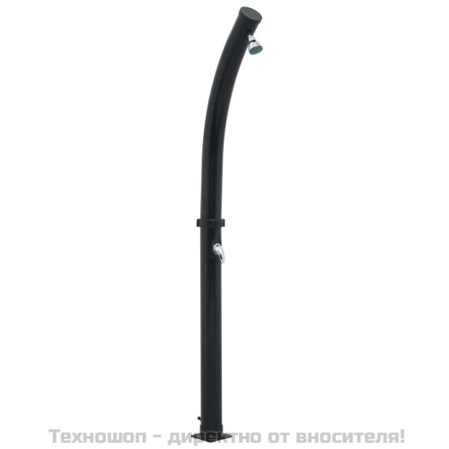 Соларен душ, черен, 214 см, 20 л
