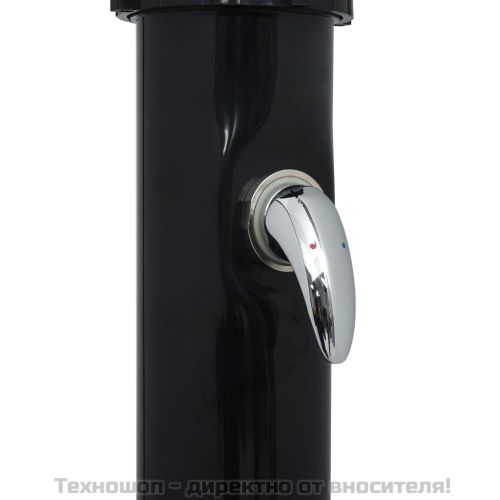 Соларен душ, черен, 214 см, 20 л