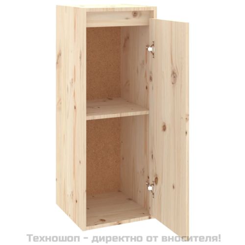 Стенен шкаф, 30x30x80 см, борово дърво масив