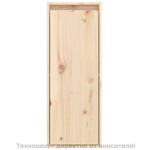 Стенен шкаф, 30x30x80 см, борово дърво масив