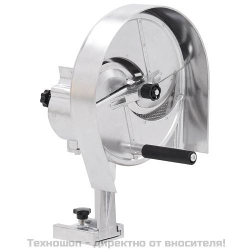 Ръчна резачка за зеленчуци, сребриста, 22x44,5 см, алуминий