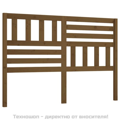 Горна табла за легло, меденокафява, 166x4x100 см, бор масив