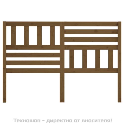 Горна табла за легло, меденокафява, 166x4x100 см, бор масив