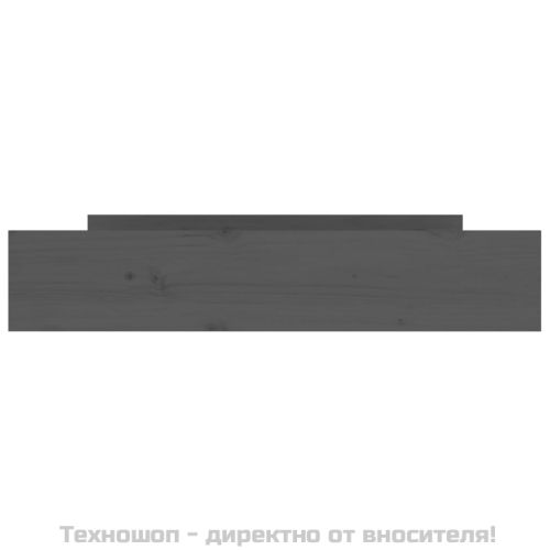 Чекмеджета за легло, 2 бр, Сиво, бор масив