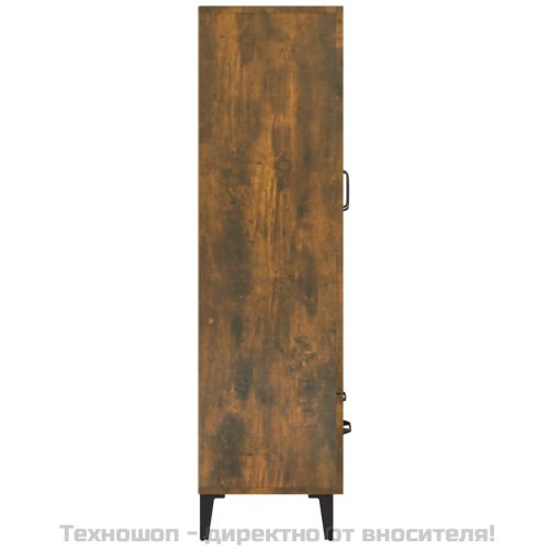 Висок шкаф, опушен дъб, 70x31x115 см, инженерно дърво