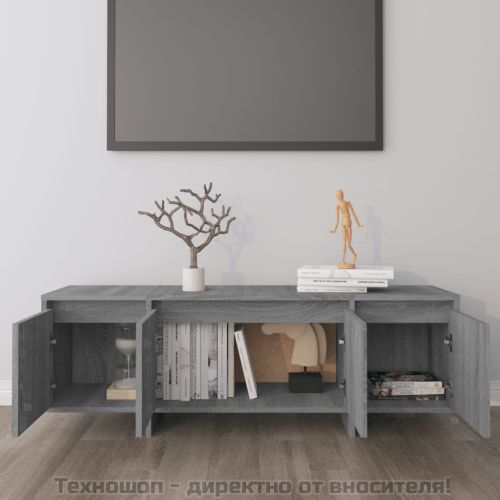 ТB шкаф, сив сонома, 120x30x40,5 см, инженерно дърво
