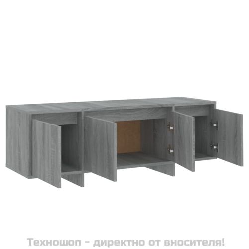 ТB шкаф, сив сонома, 120x30x40,5 см, инженерно дърво