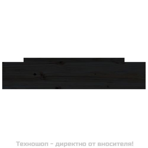 Чекмеджета за легло, 2 бр,Черен, бор масив
