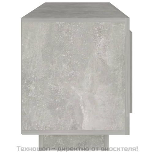 ТВ шкаф, бетонно сиво, 102x35x45 см, инженерно дърво