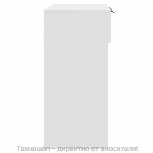 Конзолна маса, бяла, 90x36x75 см, инженерно дърво