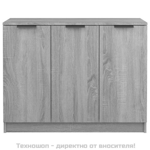 Сайдборд, Сив сонома, 90,5x30x70 см, инженерно дърво
