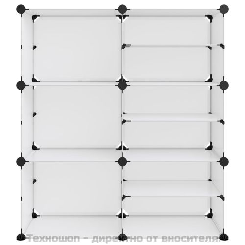 Етажерка за обувки, прозрачна, 84x31,5x93 см, PP