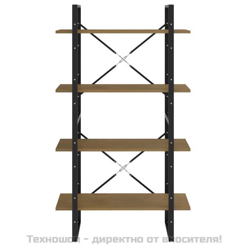 4-етажна библиотека, 80x30x140 см, борово дърво масив