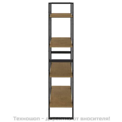 4-етажна библиотека, 80x30x140 см, борово дърво масив