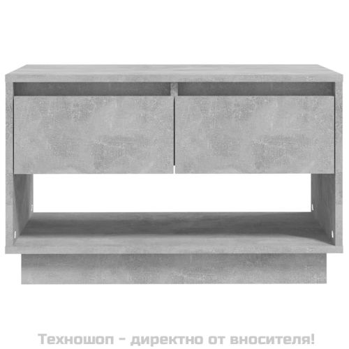 ТВ шкаф, бетонно сиво, 70x41x44 см, инженерно дърво