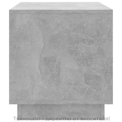 ТВ шкаф, бетонно сиво, 70x41x44 см, инженерно дърво