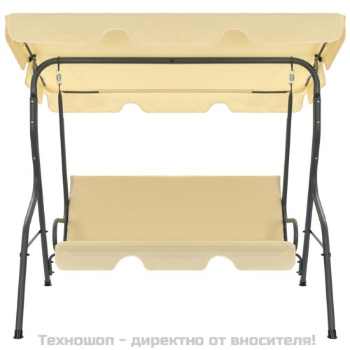 Градинска люлка, кремавобяла, 170x110x153 см