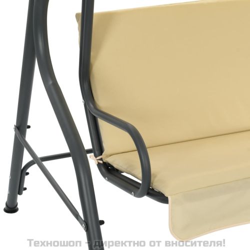 Градинска люлка, кремавобяла, 170x110x153 см