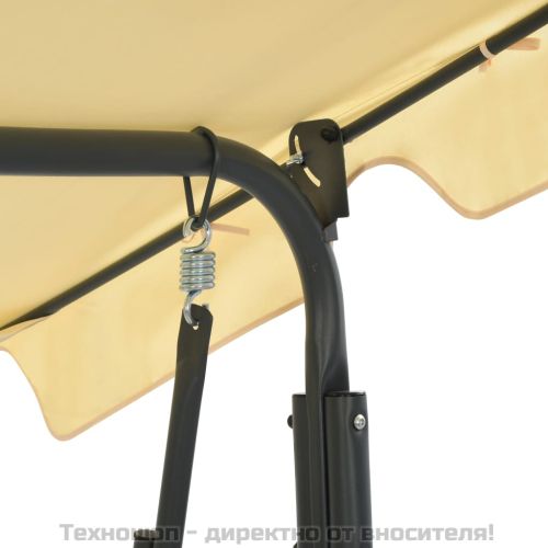 Градинска люлка, кремавобяла, 170x110x153 см