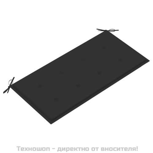 Възглавница за градинска пейка антрацит 100x50x4см оксфорд плат
