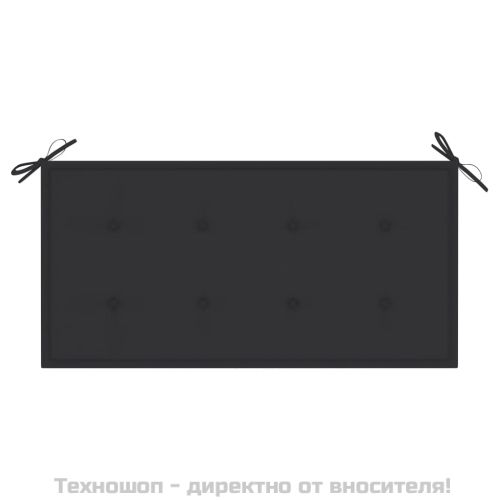 Възглавница за градинска пейка антрацит 100x50x4см оксфорд плат