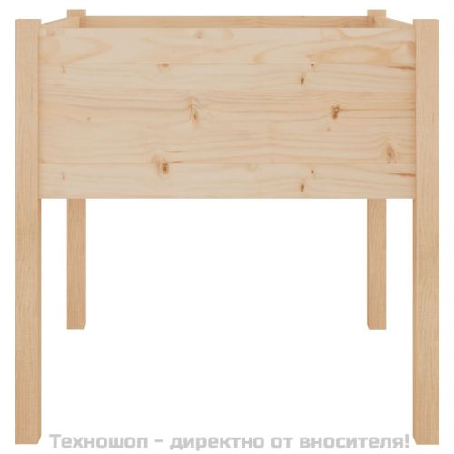 Градински сандъци, 2 бр, 70x70x70 см, борово дърво масив