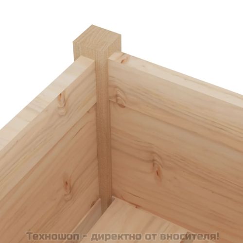 Градински сандъци, 2 бр, 70x70x70 см, борово дърво масив
