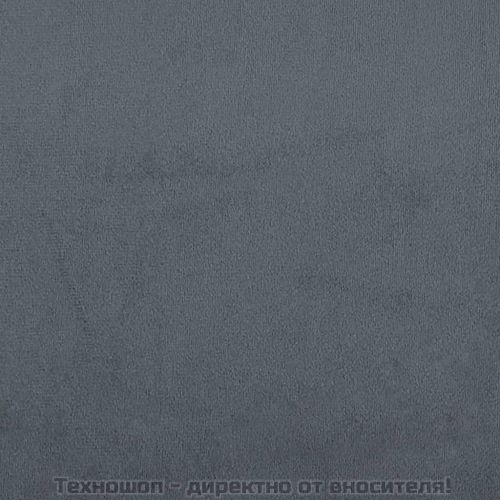Пейка, тъмносива, 110x40x49 см, кадифе