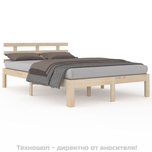 Рамка за легло, масивно дърво, 140х190 см