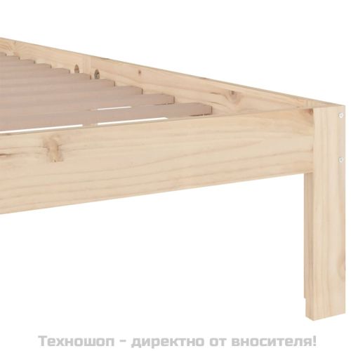 Рамка за легло, масивно дърво, 140х190 см
