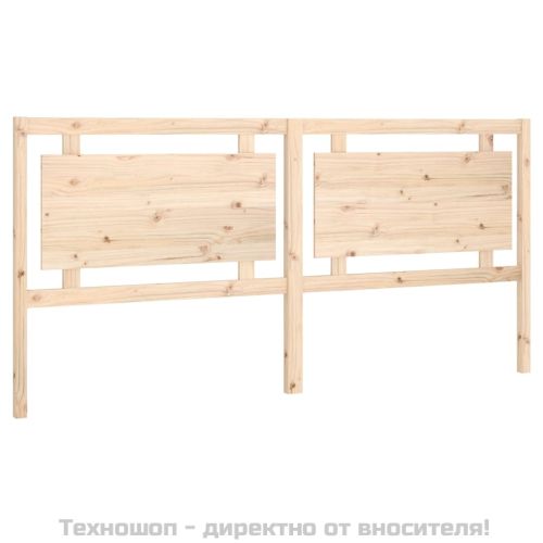 Горна табла за легло, 205,5x4x100 см, бор масив