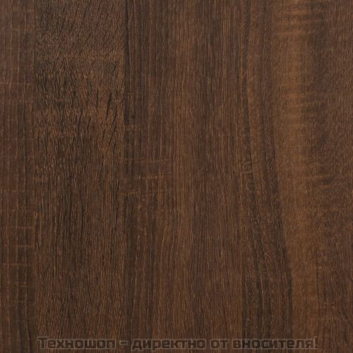 Странична маса, кафяв дъб, 50x46x50 см, инженерно дърво