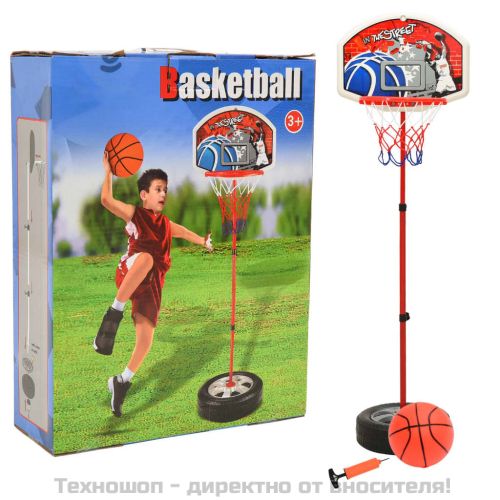 Детски комплект за баскетбол, регулируем, 120 см
