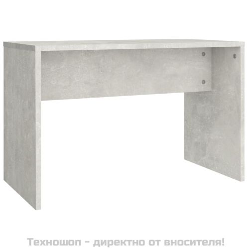 Табуретка за тоалетка бетонно сива 70x35x45 см инженерно дърво