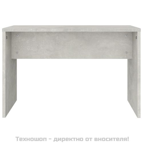 Табуретка за тоалетка бетонно сива 70x35x45 см инженерно дърво