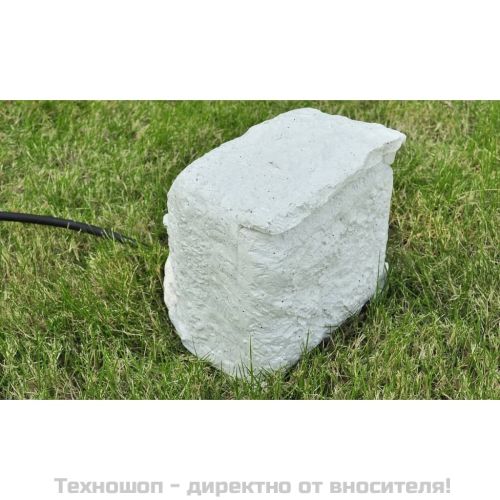 Градински контакт, 4 слота, водоустойчива смола, бял