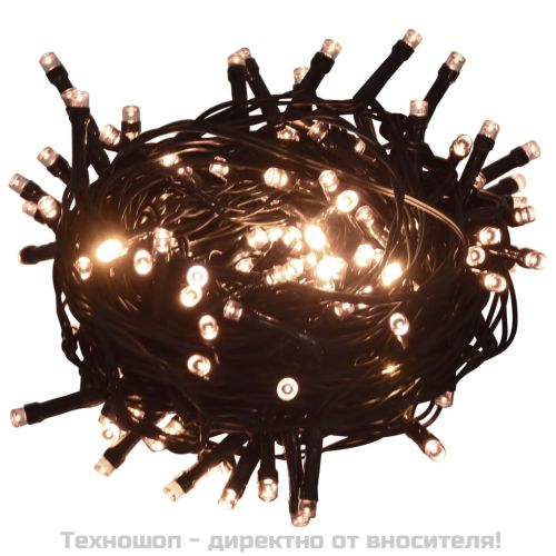 Светещ стринг с 400 LED 40 м 8 светлинни ефекта топло бял