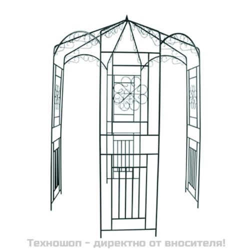 Градинска арка, 250 см, тъмнозелена