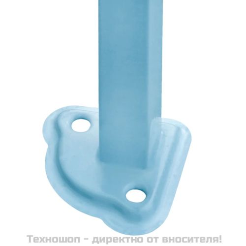 Сгъваема парти шатра със странични стени, 3x6 м, стомана, бяла