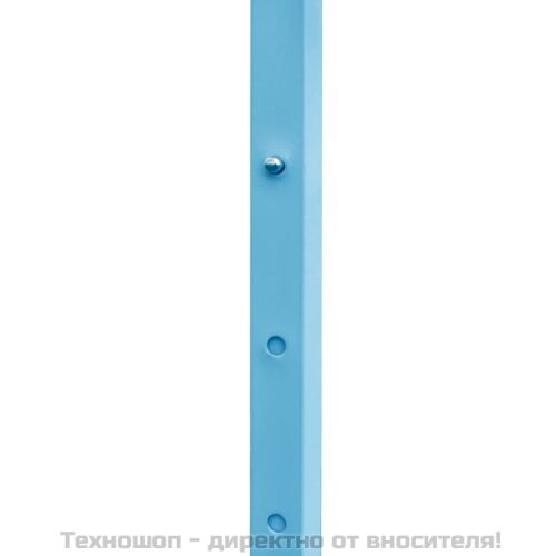 Сгъваема парти шатра със странични стени, 3x6 м, стомана, бяла