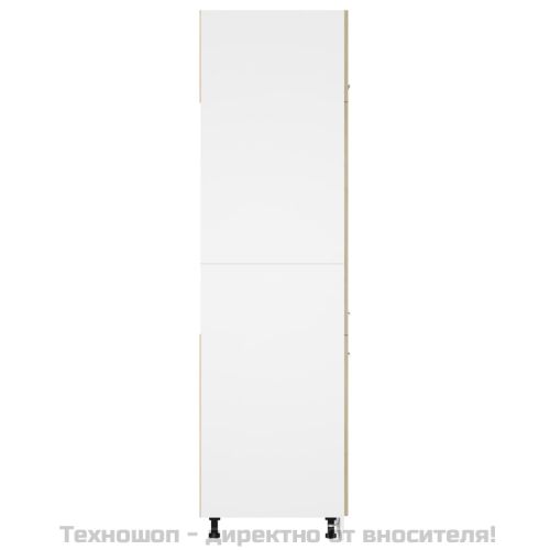 Шкаф за хладилник, дъб сонома, 60x57x207 см, инженерно дърво
