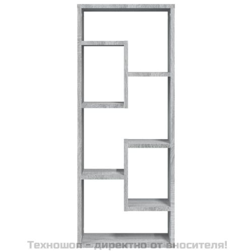 Стенен рафт, сив сонома, 36x16x90 см, инженерно дърво