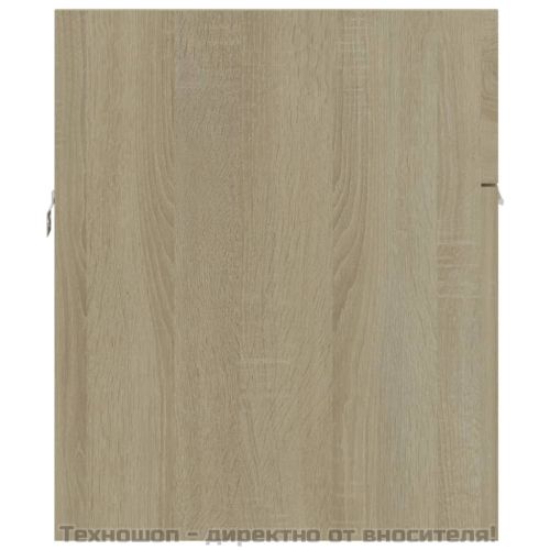 Долен шкаф за мивка, дъб сонома, 90x38,5x46 см, инженерно дърво