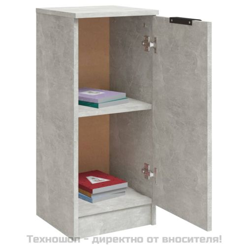 Сайдборди, 2 бр, бетонно сиви, 30x30x70 см, инженерно дърво