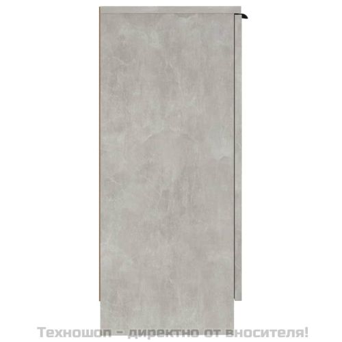 Сайдборди, 2 бр, бетонно сиви, 30x30x70 см, инженерно дърво