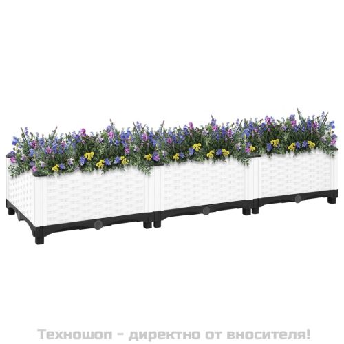 Повдигната леха, 120x40x23 см, полипропилен